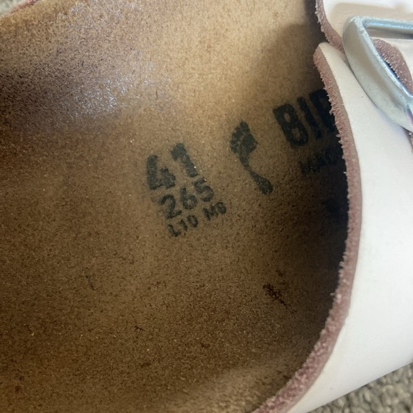 Birkenstock Light Rose Pink Sandals Arizona Sz 41 - Picture 7 of 7